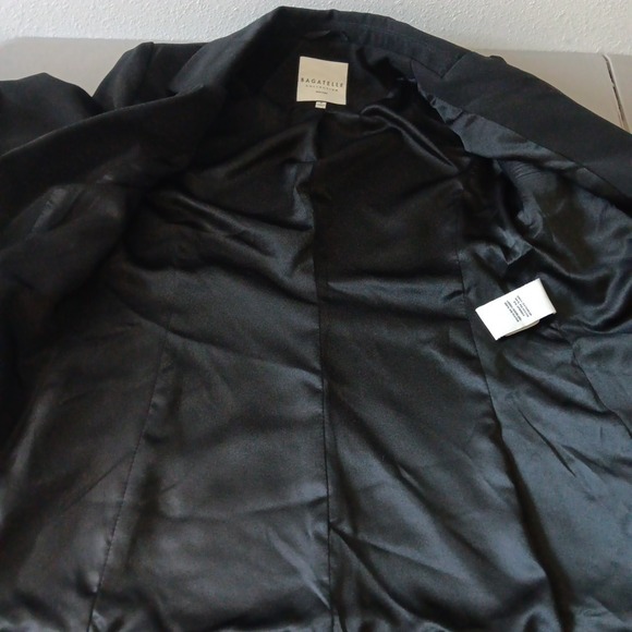 Bagatelle Collection Blazer Womens SMALL Black NEW Career Boardroom Chic Artsy - Picture 12 of 15